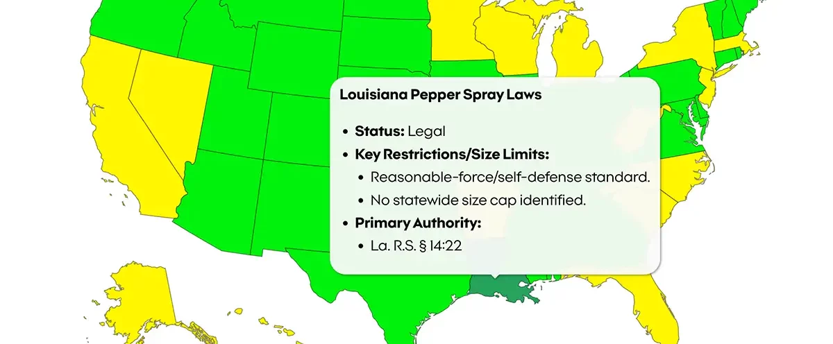 Pepper Spray Laws by State - Interactive Map & Pocket Guide